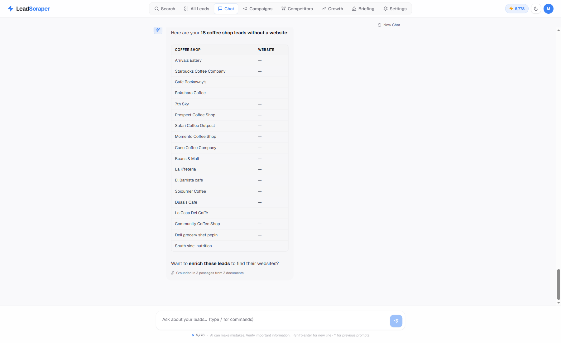 chat screenshot
